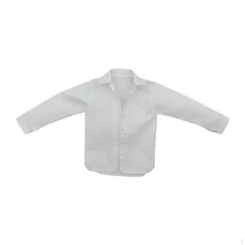 1/6 масштаб мужская повседневная рубашка, костюм фигурки, практичный удобный аксессуар для костюма белый