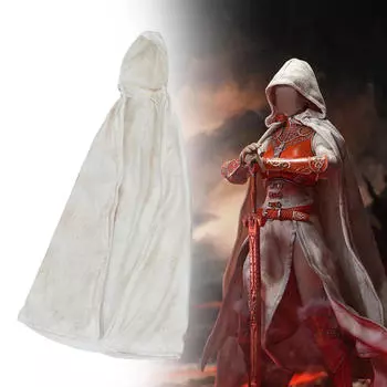 1:6 масштабная фигурка плащ-накидка со шляпой длинный стильный декор с капюшоном миниатюра для 12 дюймов