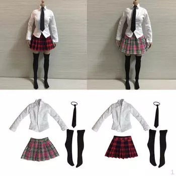 1:6 масштабная одежда для девочек школьная форма костюм наряды для 12 дюймов HT /