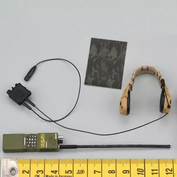 1:6 масштабных наушников, украшение для модели, мини-радио, аксессуар для куклы, игрушка ручной работы для 12