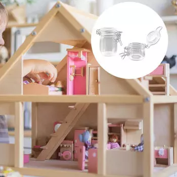 1/6 Миниатюрная банка для хранения кукольного домика Мебель для кукольного домика для 6 дюймов BJD чистый