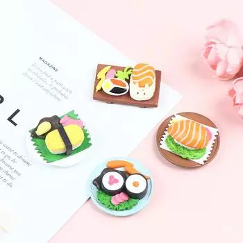 1:6 Миниатюрный кукольный домик суши Мини японская кухня ролевые игрушки еда кухня