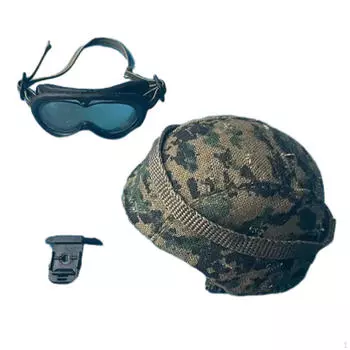 1/6 Модель Очки, Солдатская Шляпа, Аксессуары для Обмундирования, Ретро Кукла Украшения Фигурка style A