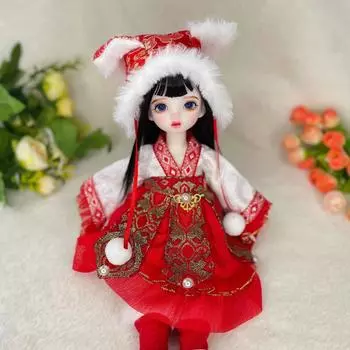 1/6 модная кукла BJD, одежда ручной работы, милый макияж, подвижный сустав, 30 см, куклы аниме, полный набор аксессуаров, детская игрушка «сделай сам», подарки для девочек 30CM