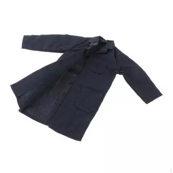 1/6 Мужская фигурка Clos Coat Hand Stylh Фигурки Ветровка для 12-дюймовых кукол темно-синий