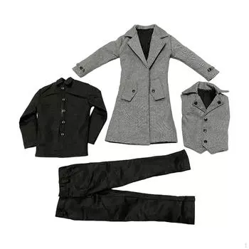 1/6 Мужская фигурка Комплект одежды Полный костюм Платье куклы ручной работы Модный наряд Костюм
