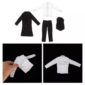 1/6 Мужская фигурка Одежда Костюм, Полный костюм Одежда, Косплей Одевание Модные аксессуары, Наряд Пальто