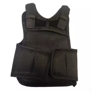 1/6 Мужская фигурка Жилет, Кукольный жилет Модель, Миниатюрное действие для 12 дюймов чёрный