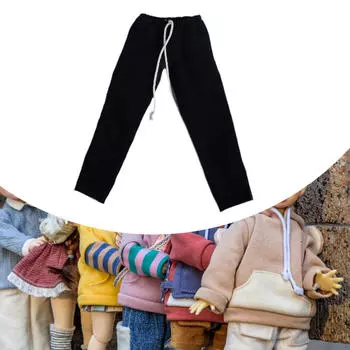 1/6 мужские повседневные брюки фигурка стильный свободный крой пляжный наряд одежда для 12 дюймов Black