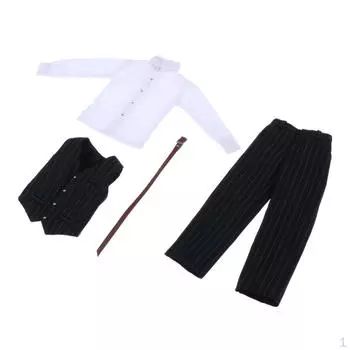 1/6 мужской деловой костюм полный комплект аксессуаров для 12 дюймов, фигурки A