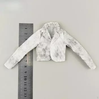 1/6 Пальто Кукольная Одежда Переодевание Повседневная Легкая Опора Удобная Мягкая Стильная Фигурка Модель White