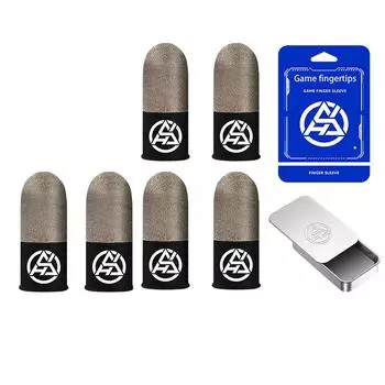 1-6 пар игровых рукавов для пальцев для PUBG, светящийся противоскользящий противоскользящий чехол для сенсорного экрана, дышащий игровой чехол на палец 1 Pair