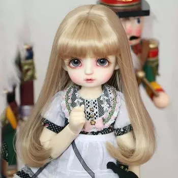 1/6 парик для кукольных волос Bjd куклы волосы короткие парик бобо милые длинные прямые волнистые волосы для девочек 6