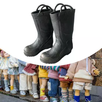 1:6 пожарных сапог имитация с удобными ручками обувь ролевые игры игрушка для 12 дюймовый мужчина