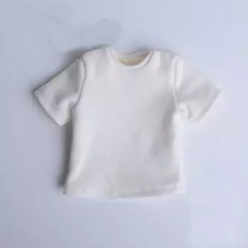 1/6 scale male/female universal movable action figure costume T-shirt (body, head, shoes, etc. not included) white