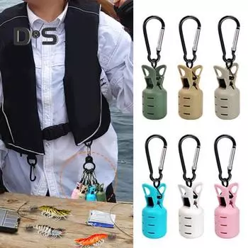 1/6 шт. Чехол для рыболовного крючка с пряжкой, портативный чехол для приманки креветок, кальмаров, джиг-крючков, защитный чехол, зажим для крышки, аксессуары для пресноводной и соленой рыбалки розовый