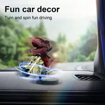 1/6 шт. Дрифт мотоцикл животное автомобиль украшение крепление на приборную панель вращающееся украшение для мотоцикла внедорожник грузовик аксессуары для салона автомобиля Dinosaur