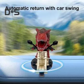 1/6 шт. Дрифт мотоцикл животное автомобиль украшение авто приборная панель крепление вращающийся динозавр тигр дельфин мотоцикл украшение внедорожник грузовик салон автомобиля Dinosaur