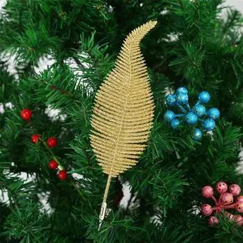 1/6 шт., имитация красочных пластиковых перьев с зажимом, елочные украшения, реквизит для вечеринки, поддельные перья, украшение на Рождество