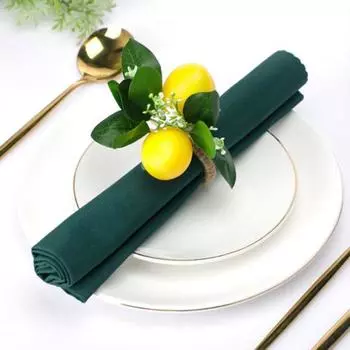 1/6 шт., кольца для салфеток с лимоном, реалистичные, простые в использовании, в деревенском доме, ручная работа, кольцо для салфеток с зеленью, держатель для салфеток, свадебная вечеринка 1pc