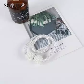 1-6 шт. магнитные подхваты для штор, ремни для штор и штор, для спальни, гостиной, домашний декор 1PCS золотой