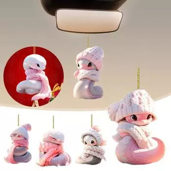 1/6 шт. мультяшные подвески в виде змеи, подвесные украшения со шнурком, легко подвешиваемые декоративные аксессуары для ключей в виде животных, украшение F