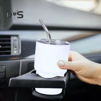 1/6 шт. нержавеющая сталь стакан-рюмка с крышкой-соломинкой 90/150 мл мини многоцелевой стакан для коктейлей кофе виски портативный контейнер для напитков 90ML фиолетовый