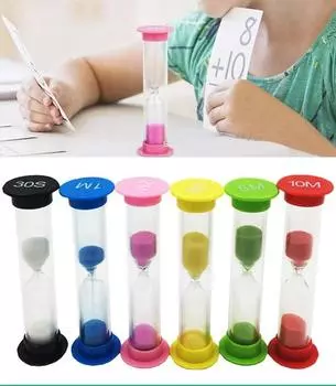 1/6 шт. Песочные часы, красочные песочные часы, таймер на 0,5/1/2/3/5/10 часов, минутные часы для кухни, детской комнаты, домашнего декора, садовые часы