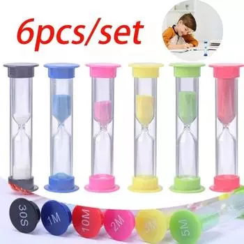 1/6 шт. Песочные часы песочные часы цветной таймер секс игрушки 0,5/1/2/3/5/10 минут детская кухня настольные игры детская комната сад