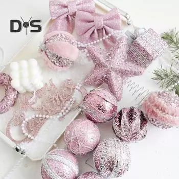 1/6 шт. Рождественские шары, блестящие подвесные шары с пайетками, набор рождественских небьющихся шаров, украшения для свадебной вечеринки, праздничное украшение для елки G