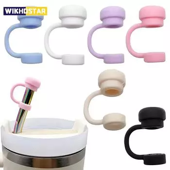 1/6 шт. Силиконовая пробка для защиты от проливания, многоразовые силиконовые крышки для трубочек, совместимая с Stanley Cup, пробка для защиты от проливания