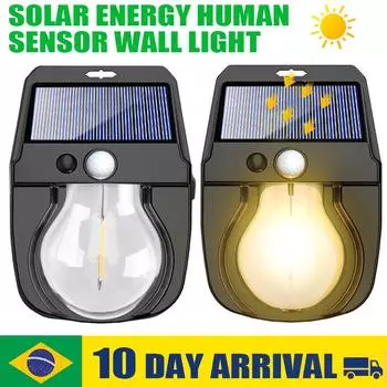 1-6 шт. Солнечный светодиодный вольфрамовый настенный светильник для наружного сада, украшения двора, настенный светильник с индукционной водонепроницаемой подсветкой