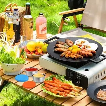 1/6 шт., стакан для макания, нержавеющая сталь, соусница с герметичной крышкой, 70 мл, многоразовый контейнер для приправ для ланч-боксов, пикников 70ml флуоресцентный зеленый