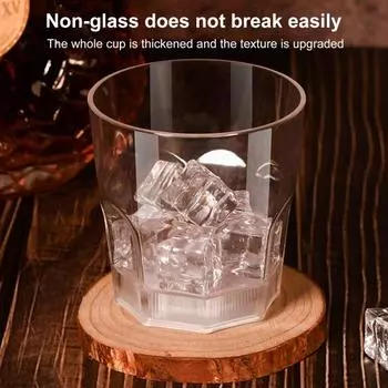 1/6 шт. светящиеся рюмки светодиодные светящиеся бокалы для виски для вечеринки оранжевый