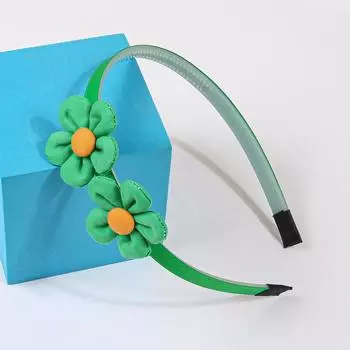 1/6 шт. Тканевые повязки на голову с цветами для девочек, Цветочная повязка на голову, Детские пластиковые ободки для волос с зубчиками, Модные аксессуары для волос для детей и девочек