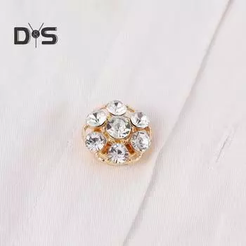 1/6 шт. женские накладки на пуговицы блестящие запонки со стразами защелкивающиеся съемные зажимы для пуговиц рубашка платье аксессуары 1pc A