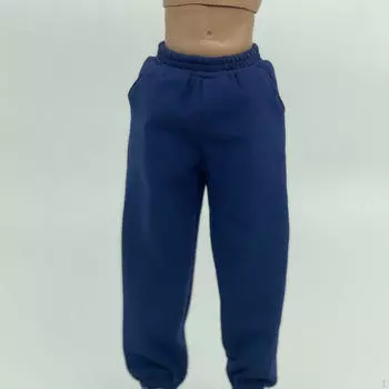 1/6 штаны для фигурок, аксессуары для кукол, спортивные штаны для кукол, мужская одежда для 12 темно-синий