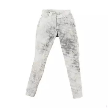 1/6 Женская фигурка Рабочие штаны Миниатюрная одежда Удобный набор аксессуаров White Black