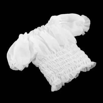 1/6 женская одежда обтягивающая рубашка с коротким рукавом подходит 12 дюймов фигурка декоративные детали White A