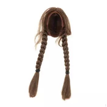 1/6 женские волосы, украшения для кукол, парик для костюмированной девушки для 12-дюймовой фигурки Black Long Hair