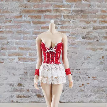 1/6 Женский костюм для фигурки, комплект одежды для куклы, модный костюм с повязкой на голову и рукавами, полный белый