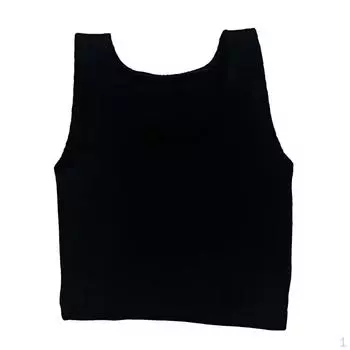 1/6 Женский жилет, одежда ручной работы для кукол, костюм для 12-дюймовых фигурок, аксессуары для моделей чёрный