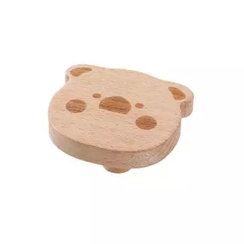 1/6pcs 2.36 Inch Clothes Hook Wood Simple Creative Hook Cute Solid Wood Hook Bathroom 1pcs pig