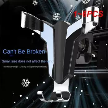 1~6PCS Triangle Air Outlet Gravity Sensor Bracket Multifunctional 4.7-6.5 Inches Car Supplies Car Navigation Bracket Durable