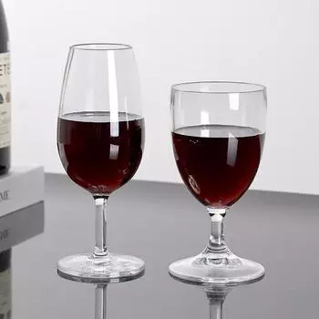 1-6pcs Unbreakable Burgundy Wine Glasses 210ML Tritan Plastic cup for Outdoor, Wedding, and Birthday Celebrations 1pcs