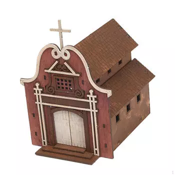 1:72 масштаба Архитектура Модель Здания Дом 3D Головоломка Ручная работа Неокрашенный DIY