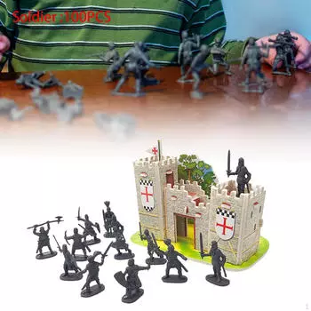 1/72 Средневековый рыцарь замка Фигурка игрушка Миниатюрная коллекционная подарок на день рождения для золотой