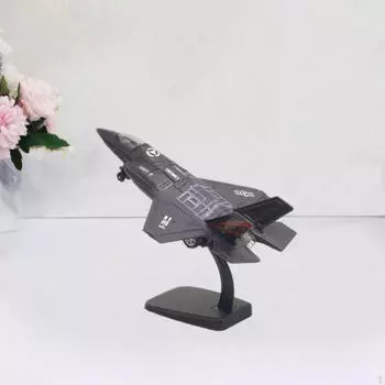 1/72 сплав истребитель модель мальчиков самолет детская игрушка для полки чёрный