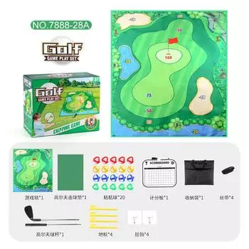 1.78 Meters Golf Game Mat Single-Sided Set, Club Hitting Pad Pasted Ball Sports Outdoor Toys Support labeling
