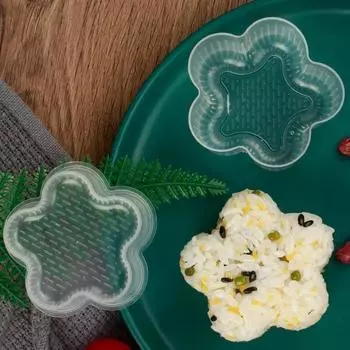 1/7/8Pcs Sushi Mould Cute Flower Triangle Cartoon Shape Japanese Rice Ball Mould Children s Food Making Mold Kitchen Baking Tool